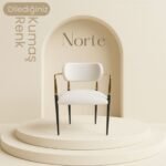 Atlas Hanzade ( 1 ADET ) Lüks Metal Gold CAFE RESTORANT SANDALYESİ OFİS SANDALYESİ