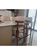 Ada Ahşap Bar Sandalyesi - Görsel 7