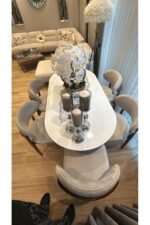 6'LI AHŞAP BOHEM MASA TAKIMI - Görsel 3