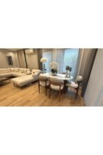 6'LI AHŞAP BOHEM MASA TAKIMI - Görsel 4