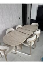 Bohem Metal Ayak Masa Seti 6 Kişilik - Görsel 2