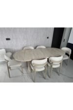 Bohem Metal Ayak Masa Seti 6 Kişilik - Görsel 6