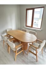 Bohem Rio Kollu Masa Seti 6 Kişilik - Görsel 2