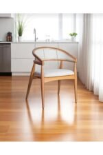 Bohem Masa Takımı Ahşap Masa Takımı 6 Kişilik Masa Sandalye Takımı İskandinav Takım - Görsel 5