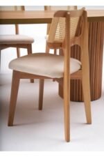 Bohem Masa Takımı Ahşap Masa Takımı 6 Kişilik Masa Sandalye Takımı İskandinav Takım - Görsel 3