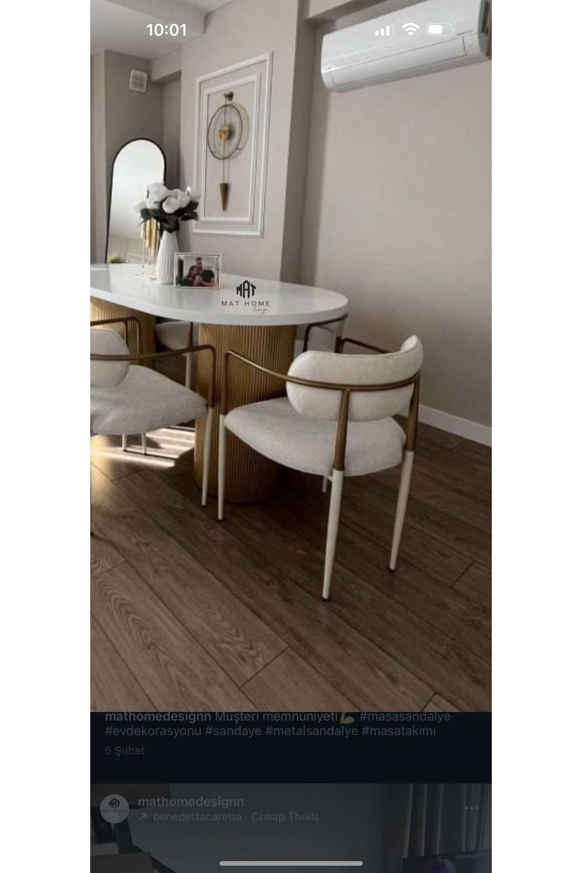 Bohem Masa Takımı Ahşap Masa Takımı 6 Kişilik Masa Sandalye Takımı İskandinav Takım