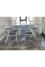 Bohem Masa Takımı Ahşap Masa Takımı 6 Kişilik Masa Sandalye Takımı İskandinav Takım - Görsel 7