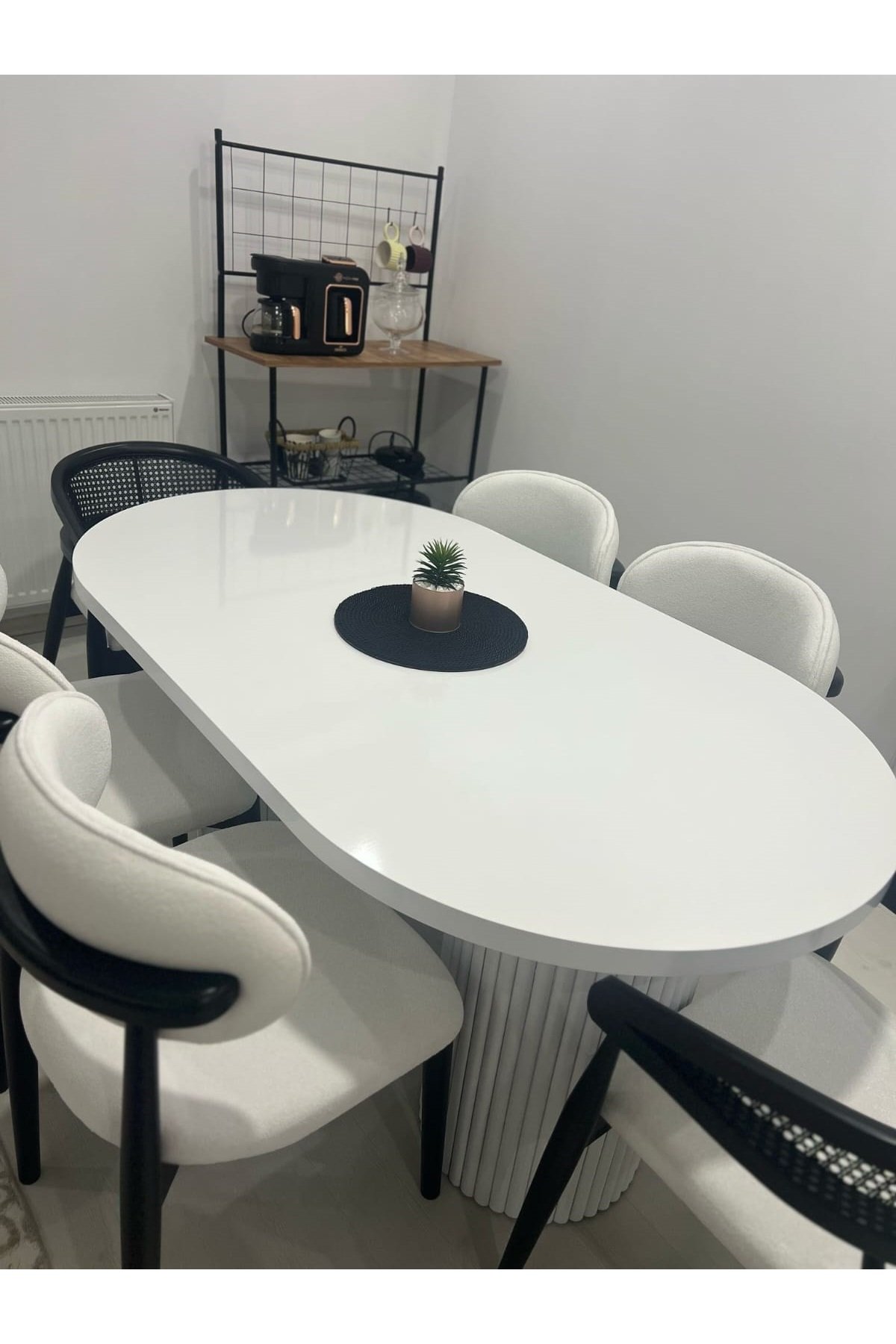 Bohem Masa Takımı Ahşap Masa Takımı 6 Kişilik Masa Sandalye Takımı İskandinav Takım