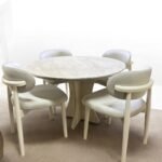 Bohem Yuvarlak Masa Seti 4 Kişilik – Soft Touch