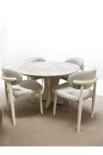 Bohem Yuvarlak Masa Seti 4 Kişilik – Soft Touch