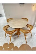 Bohem Yuvarlak Masa Seti 4 Kişilik – Elite - Görsel 2