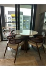 Bohem Yuvarlak Masa Seti 4 Kişilik – Premium