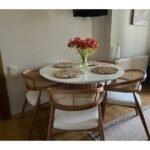 Bohem Yuvarlak Masa Seti 4 Kişilik