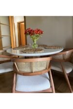 Bohem Yuvarlak Masa Seti 4 Kişilik - Görsel 3