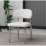 Teddy Ofis Sandalyesi Krom Gümüş 2’li