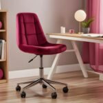 ErgoLine Ofis Sandalyesi Krom Ayaklı Kırmızı