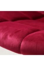 ErgoLine Ofis Sandalyesi Krom Ayaklı Kırmızı - Görsel 3