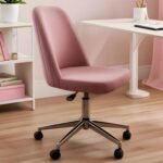 Ofis Ders Çalışma Çok Amaçlı Poliüretan Krom Ayaklı Ergonomik 360 Derece Sandalye