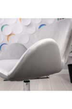 Ofis Ders Çalışma Çok Amaçlı Poliüretan Krom Ayaklı Ergonomik 360 Derece Sandalye - Görsel 4