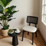 Zion Hasırlı Sandalye Siyah