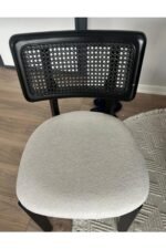 Zion Hasırlı Sandalye Siyah - Görsel 2