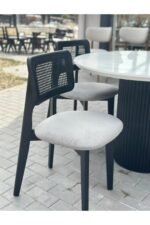 Zion Hasırlı Sandalye Siyah - Görsel 4