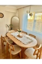 Bohem Masa Seti Zion Hasırlı 6 Kişilik - Görsel 3