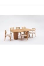 Bohem Masa Seti Zion Hasırlı 6 Kişilik - Görsel 6