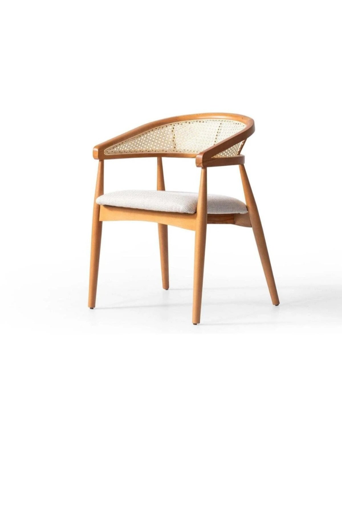 Gazel Ahşap Hazeranlı Salon ve Mutfak Sandalyesi (1adet)