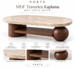 MDF TRAVENTEN KAPLAM ORTA SEHPA - Görsel 2